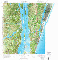Carolina Beach North Carolina Historical topographic map, 1:24000 scale, 7.5 X 7.5 Minute, Year 1970