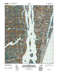 Carolina Beach North Carolina Historical topographic map, 1:24000 scale, 7.5 X 7.5 Minute, Year 2010