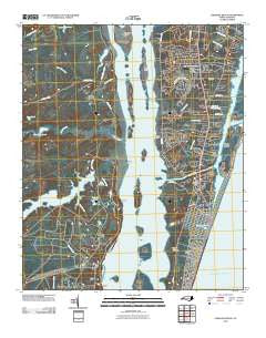 Carolina Beach North Carolina Historical topographic map, 1:24000 scale, 7.5 X 7.5 Minute, Year 2010