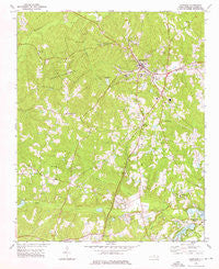 Carthage North Carolina Historical topographic map, 1:24000 scale, 7.5 X 7.5 Minute, Year 1974