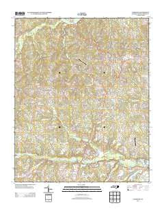 Carthage North Carolina Historical topographic map, 1:24000 scale, 7.5 X 7.5 Minute, Year 2013