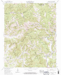 Carvers Gap North Carolina Historical topographic map, 1:24000 scale, 7.5 X 7.5 Minute, Year 1960