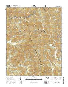 Carvers Gap North Carolina Current topographic map, 1:24000 scale, 7.5 X 7.5 Minute, Year 2016