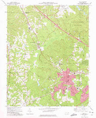 Cary North Carolina Historical topographic map, 1:24000 scale, 7.5 X 7.5 Minute, Year 1973