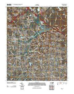 Cary North Carolina Historical topographic map, 1:24000 scale, 7.5 X 7.5 Minute, Year 2010
