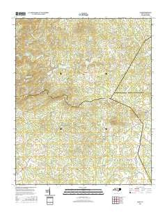 Casar North Carolina Current topographic map, 1:24000 scale, 7.5 X 7.5 Minute, Year 2016