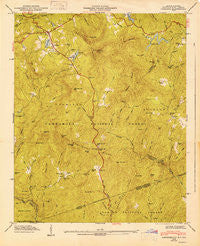 Cashiers North Carolina Historical topographic map, 1:24000 scale, 7.5 X 7.5 Minute, Year 1947