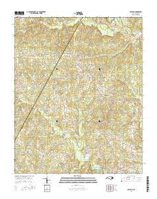 Castalia North Carolina Current topographic map, 1:24000 scale, 7.5 X 7.5 Minute, Year 2016