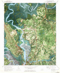 Castle Hayne North Carolina Historical topographic map, 1:24000 scale, 7.5 X 7.5 Minute, Year 1970