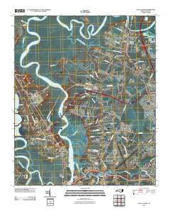 Castle Hayne North Carolina Historical topographic map, 1:24000 scale, 7.5 X 7.5 Minute, Year 2010