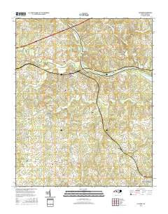 Catawba North Carolina Current topographic map, 1:24000 scale, 7.5 X 7.5 Minute, Year 2016