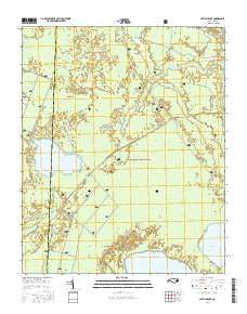 Catfish Lake North Carolina Current topographic map, 1:24000 scale, 7.5 X 7.5 Minute, Year 2016