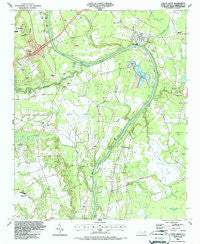 Cedar Creek North Carolina Historical topographic map, 1:24000 scale, 7.5 X 7.5 Minute, Year 1986