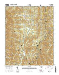 Celo North Carolina Current topographic map, 1:24000 scale, 7.5 X 7.5 Minute, Year 2016