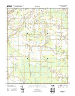 Center Hill North Carolina Historical topographic map, 1:24000 scale, 7.5 X 7.5 Minute, Year 2013