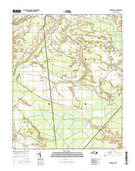 Center Hill North Carolina Current topographic map, 1:24000 scale, 7.5 X 7.5 Minute, Year 2016