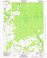 Chapanoke North Carolina Historical topographic map, 1:24000 scale, 7.5 X 7.5 Minute, Year 1982