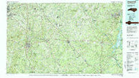 Chapel Hill North Carolina Historical topographic map, 1:100000 scale, 30 X 60 Minute, Year 1984