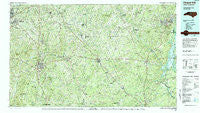 Chapel Hill North Carolina Historical topographic map, 1:100000 scale, 30 X 60 Minute, Year 1984