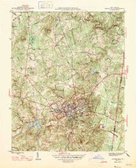 Chapel Hill North Carolina Historical topographic map, 1:31680 scale, 7.5 X 7.5 Minute, Year 1947