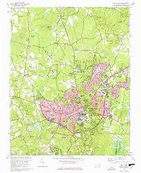 Chapel Hill North Carolina Historical topographic map, 1:24000 scale, 7.5 X 7.5 Minute, Year 1978