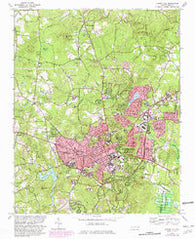 Chapel Hill North Carolina Historical topographic map, 1:24000 scale, 7.5 X 7.5 Minute, Year 1978