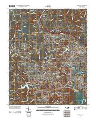 Chapel Hill North Carolina Historical topographic map, 1:24000 scale, 7.5 X 7.5 Minute, Year 2010
