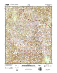 Chapel Hill North Carolina Historical topographic map, 1:24000 scale, 7.5 X 7.5 Minute, Year 2013