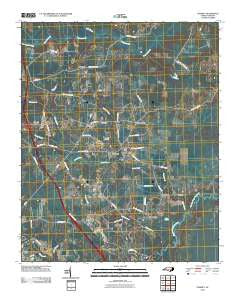 Charity North Carolina Historical topographic map, 1:24000 scale, 7.5 X 7.5 Minute, Year 2010