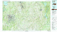 Charlotte North Carolina Historical topographic map, 1:100000 scale, 30 X 60 Minute, Year 1985
