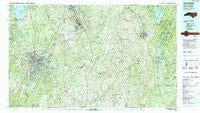 Charlotte North Carolina Historical topographic map, 1:100000 scale, 30 X 60 Minute, Year 1985