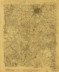 Charlotte North Carolina Historical topographic map, 1:48000 scale, 15 X 15 Minute, Year 1905