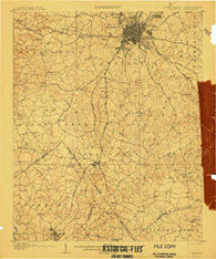 Charlotte North Carolina Historical topographic map, 1:62500 scale, 15 X 15 Minute, Year 1907