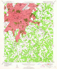 Charlotte East North Carolina Historical topographic map, 1:24000 scale, 7.5 X 7.5 Minute, Year 1948