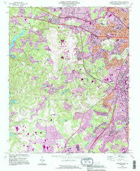 Charlotte West North Carolina Historical topographic map, 1:24000 scale, 7.5 X 7.5 Minute, Year 1993