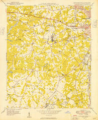 Charlotte West North Carolina Historical topographic map, 1:24000 scale, 7.5 X 7.5 Minute, Year 1949