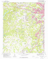 Charlotte West North Carolina Historical topographic map, 1:24000 scale, 7.5 X 7.5 Minute, Year 1968