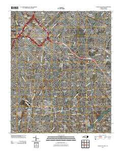 Charlotte East North Carolina Historical topographic map, 1:24000 scale, 7.5 X 7.5 Minute, Year 2010