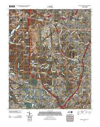 Charlotte West North Carolina Historical topographic map, 1:24000 scale, 7.5 X 7.5 Minute, Year 2010