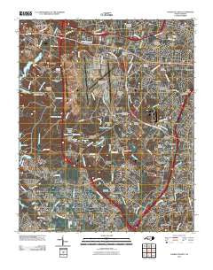 Charlotte West North Carolina Historical topographic map, 1:24000 scale, 7.5 X 7.5 Minute, Year 2010