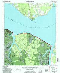 Cherry Point North Carolina Historical topographic map, 1:24000 scale, 7.5 X 7.5 Minute, Year 1994