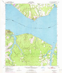 Cherry Point North Carolina Historical topographic map, 1:24000 scale, 7.5 X 7.5 Minute, Year 1951