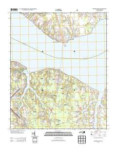 Cherry Point North Carolina Historical topographic map, 1:24000 scale, 7.5 X 7.5 Minute, Year 2013