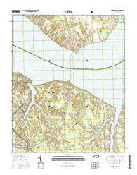 Cherry Point North Carolina Current topographic map, 1:24000 scale, 7.5 X 7.5 Minute, Year 2016