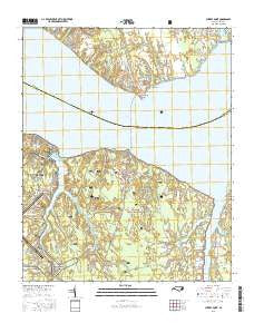Cherry Point North Carolina Current topographic map, 1:24000 scale, 7.5 X 7.5 Minute, Year 2016