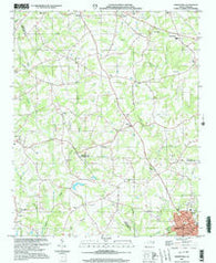 Cherryville North Carolina Historical topographic map, 1:24000 scale, 7.5 X 7.5 Minute, Year 2002