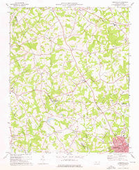 Cherryville North Carolina Historical topographic map, 1:24000 scale, 7.5 X 7.5 Minute, Year 1973