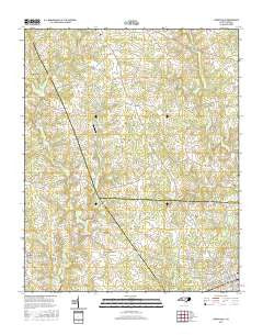 Cherryville North Carolina Current topographic map, 1:24000 scale, 7.5 X 7.5 Minute, Year 2016