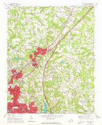 China Grove North Carolina Historical topographic map, 1:24000 scale, 7.5 X 7.5 Minute, Year 1970