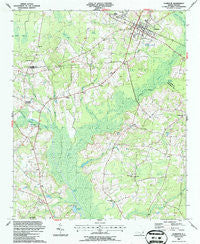 Clarkton North Carolina Historical topographic map, 1:24000 scale, 7.5 X 7.5 Minute, Year 1987
